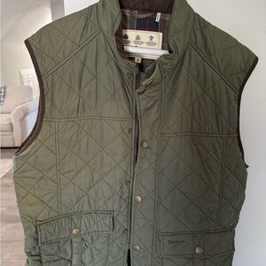 Barbour Green Quilted Outdoor Vest